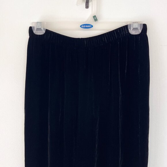 Eileen Fisher Silk Blend Velvet Pants - Picture 2 of 6